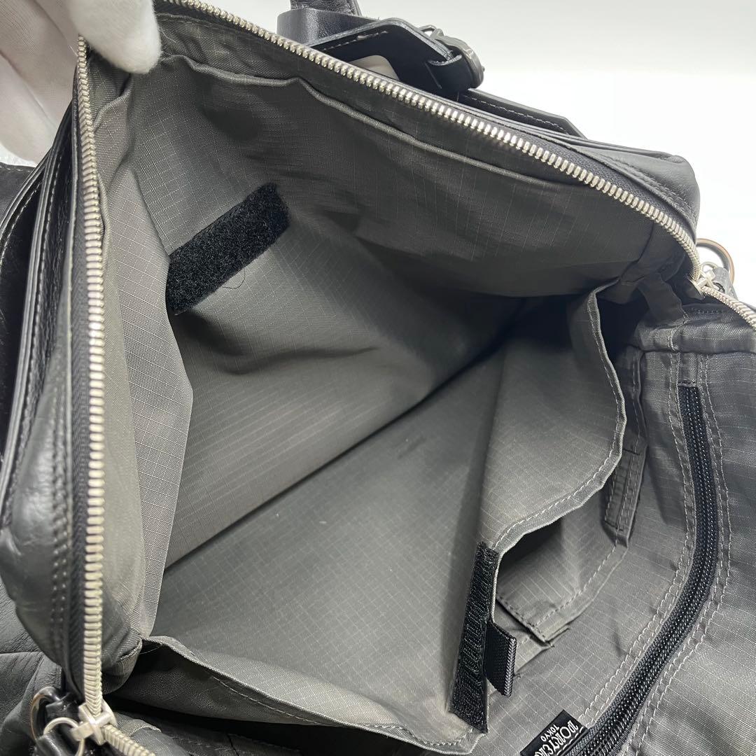 【希少】PORTER タウゼン オールレザー ブリーフケース　ビジネスバッグ　黒