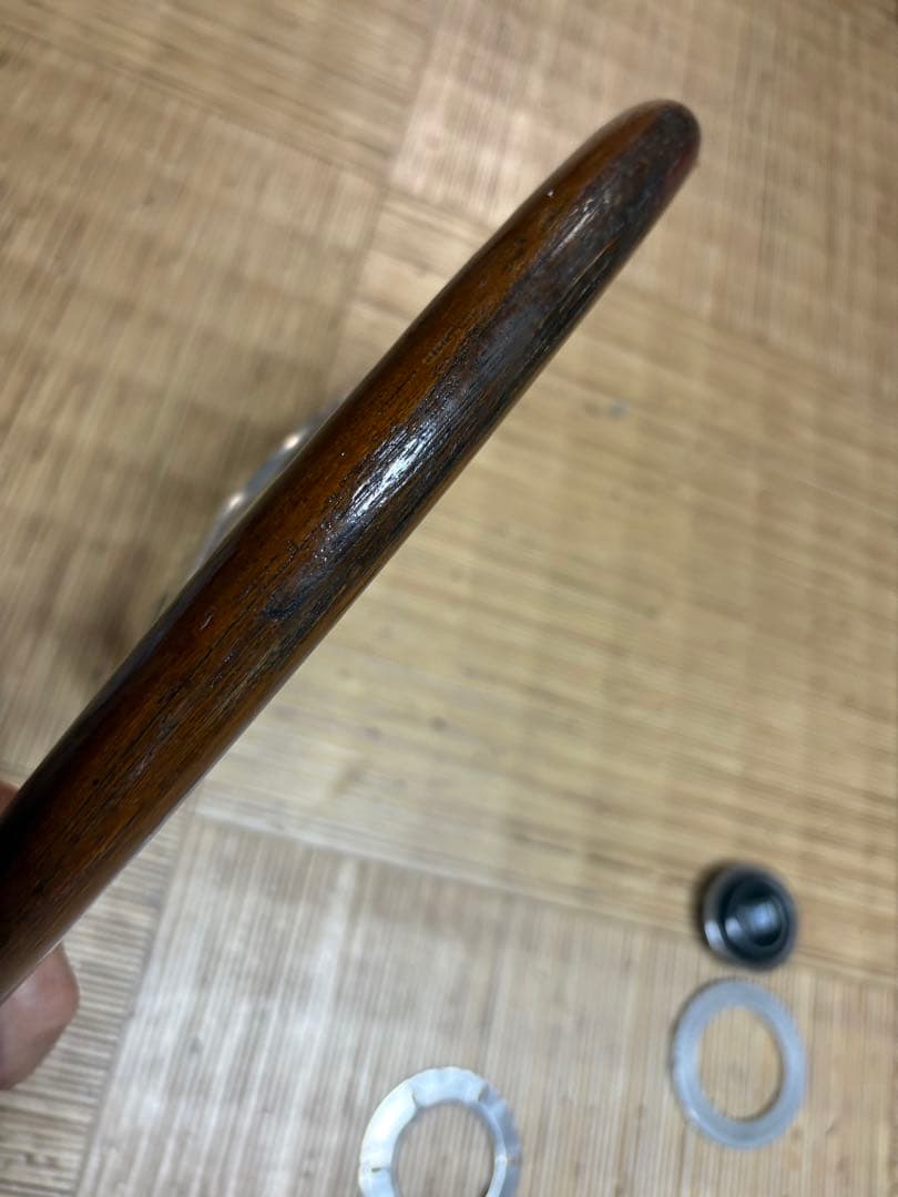 つー本物ナルディー　クラシックウッドステアリング36.5パイ旧車ビンテー