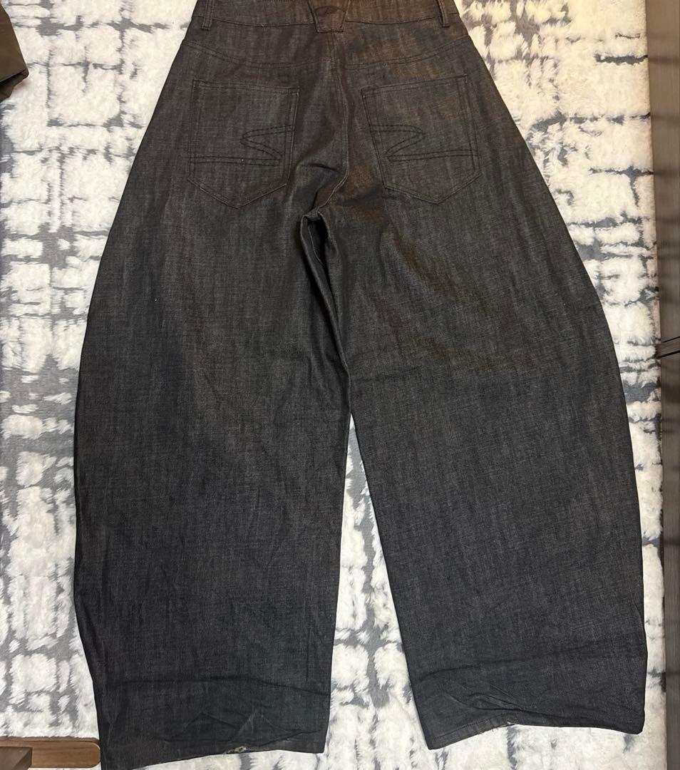 peoplesense リジットデニム シルバーボタン L