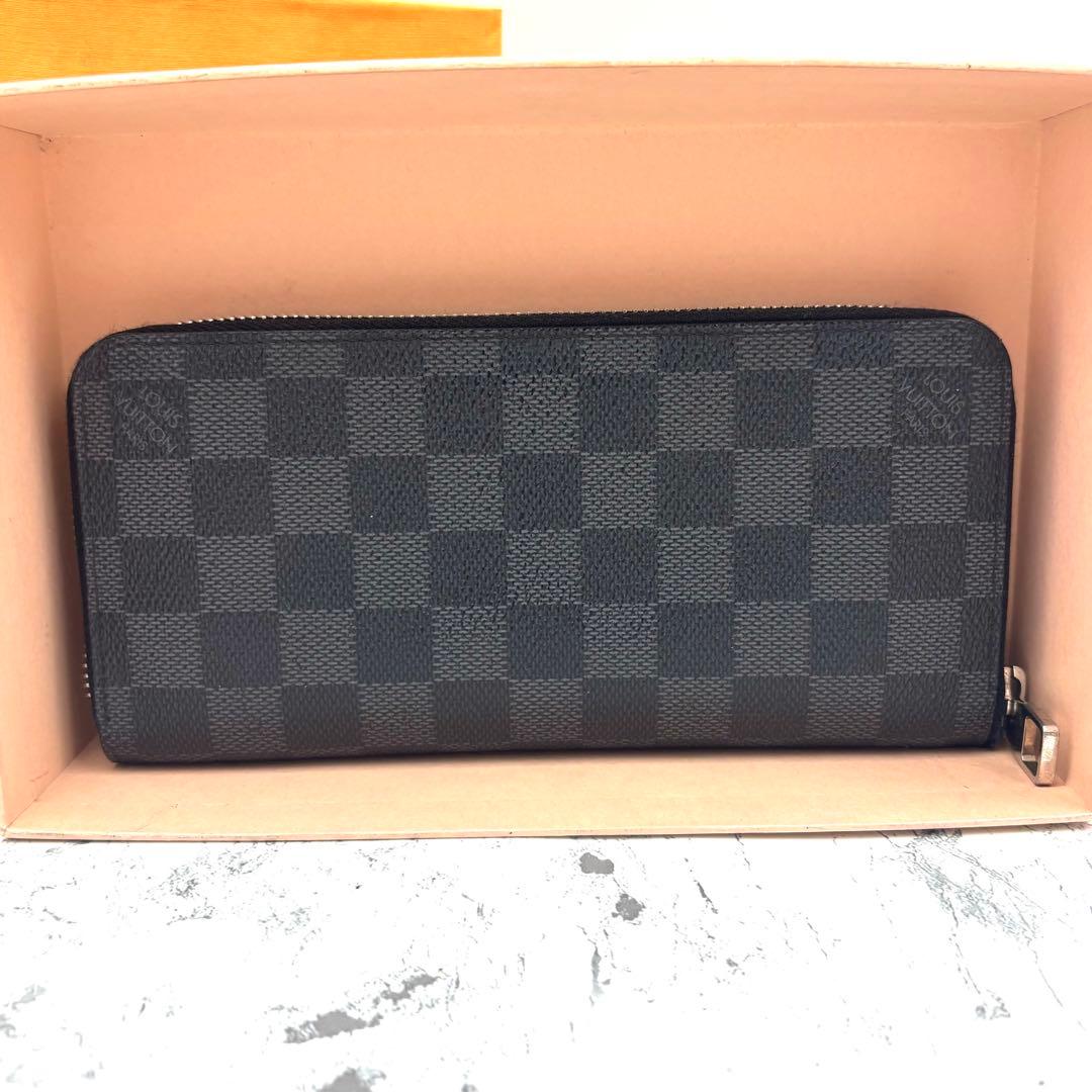 【新品仕様】 ルイヴィトン ダミエ グラフィット ヴェルティカル 長財布