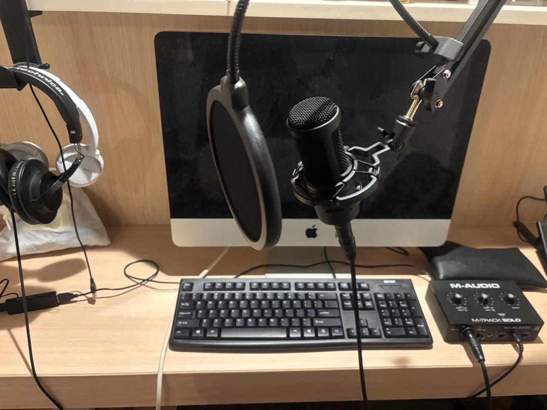 レコーディングセット　imac オーディオテクニカ　maudio