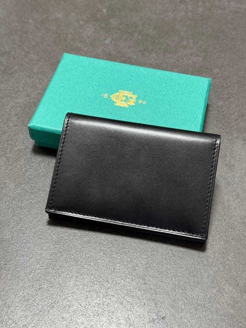 エドワードグリーン 黒 レザー 名刺入れ 箱付き 値段交渉ok