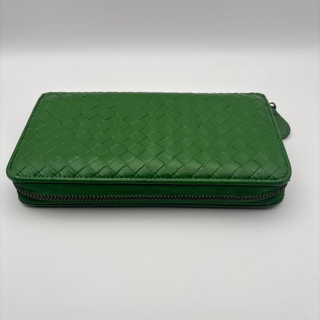 ◆正規品◆ボッティガヴェネタイントレチャート ラウンドファスナー長財布