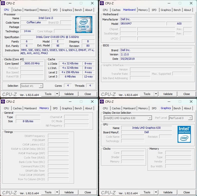 Windowsデスクトップ DELL Vostro 3470 i3-8100