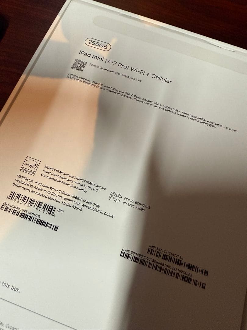 Apple iPad mini 第七世代　cellular 256 アメリカ