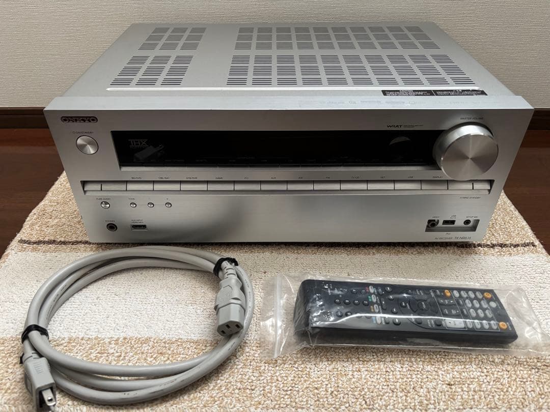 実働品ONKYO 7.1ch対応AVレシーバーTX-NR616S 新品リモコン付