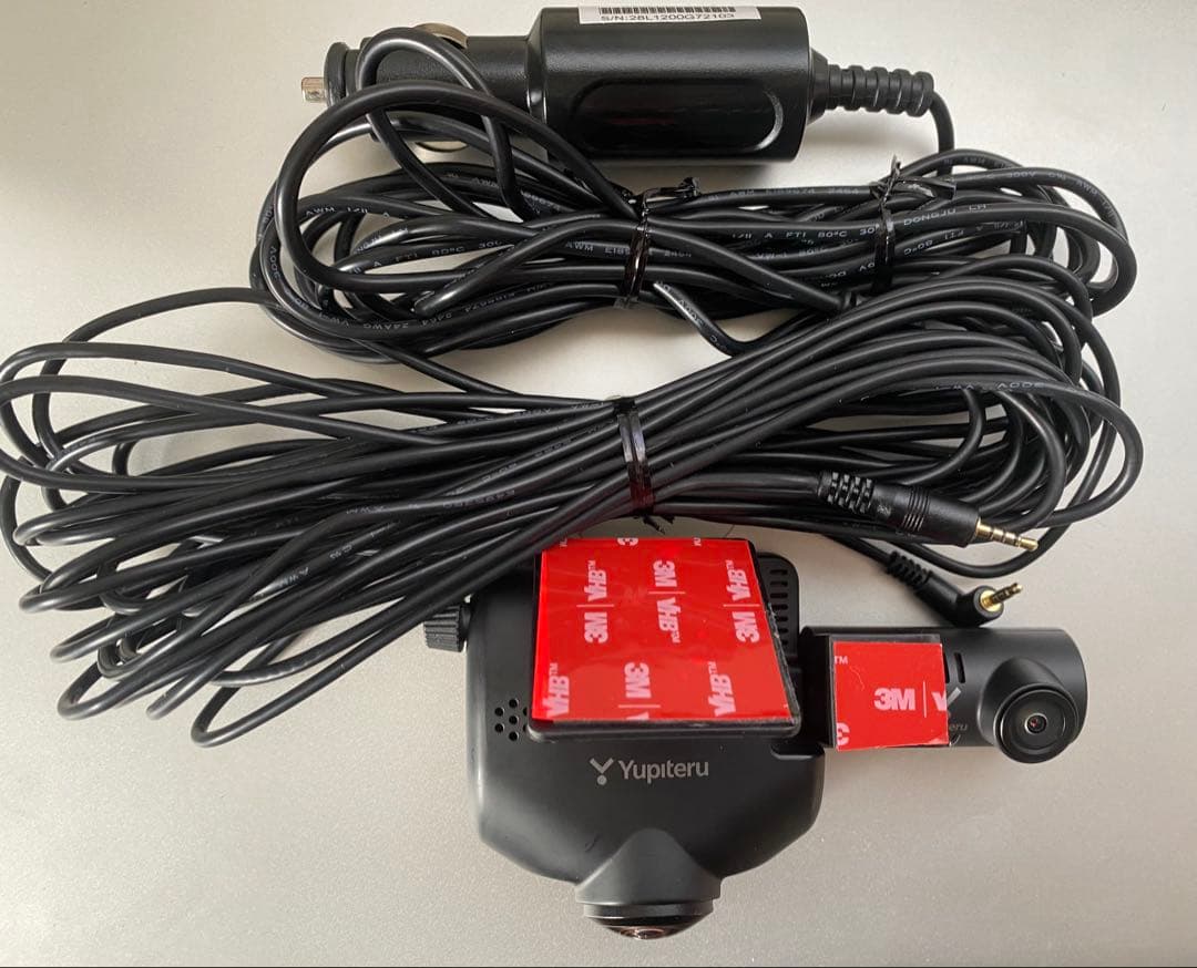 ユピテル Q-30R 360°前後カメラドライブレコーダーSdカード128gb付