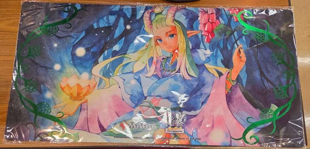 MTG 箔押し 上位賞 花を手入れする者 マジック大戦祭 プレイマット 未開封