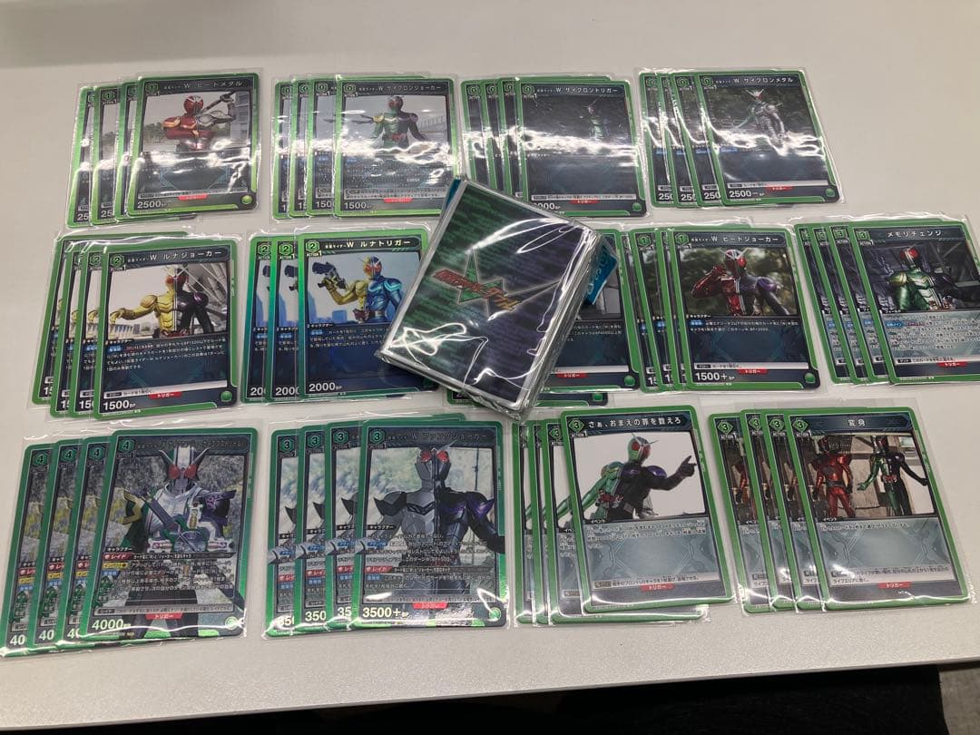 12/6取り下げ 最終ユニオンアリーナ　仮面ライダーWデッキ　大人気 スリーブ付