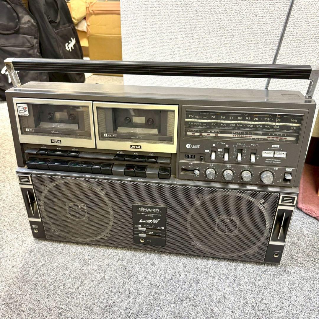 シャープ 大型ステレオラジカセ GF-818SB THE SEARCHER-W