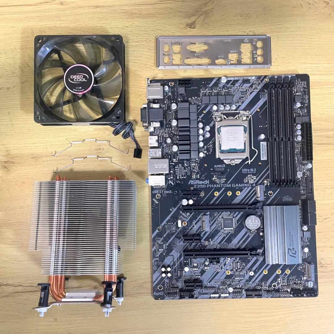 動作品✨ マザーボード ASRock Z390＋i7-9700K＋CPUクーラー