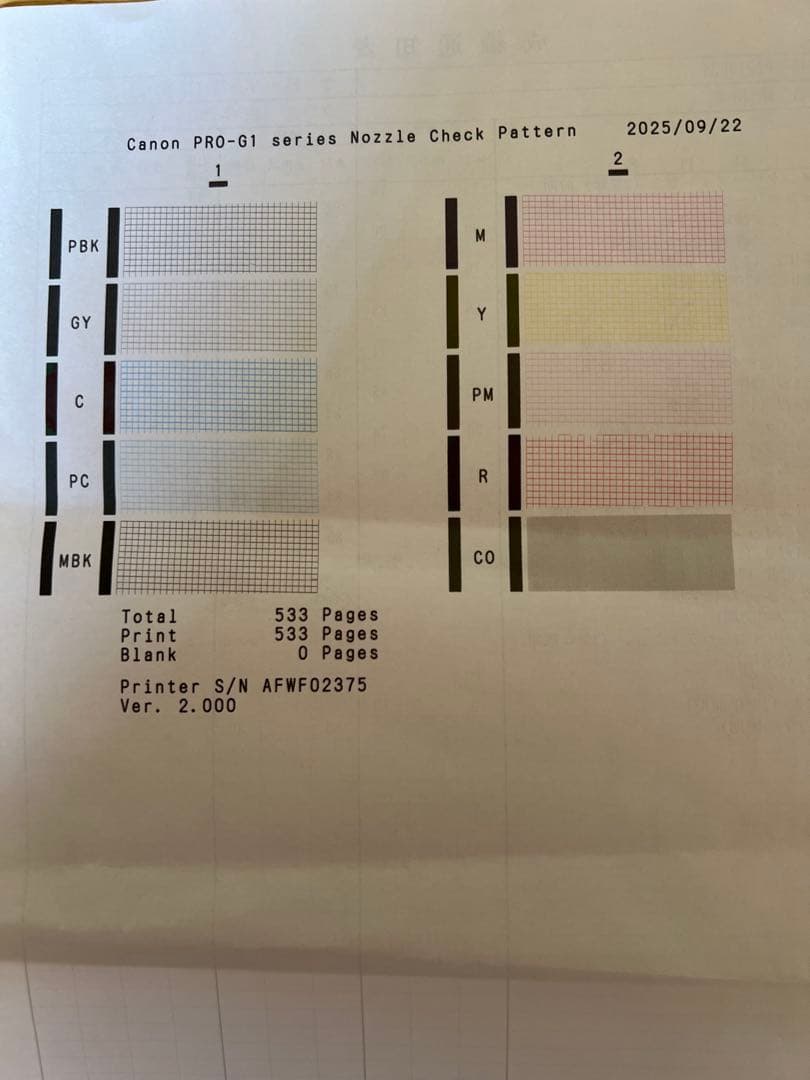 Canon PRO-G1 インクジェットプリンター