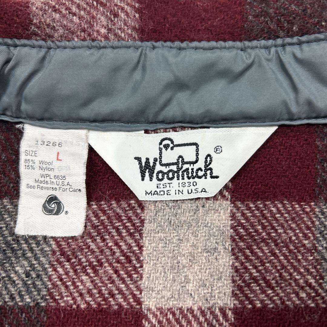 70s 白タグ　美品　ウールリッチ　CPOシャツジャケット　バッファローチェック