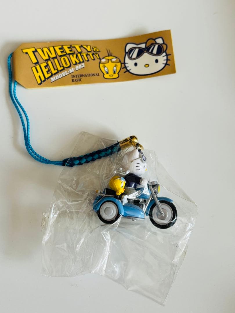 サンリオ　ハローキティ　根付　Tweety&kitty サイドカー