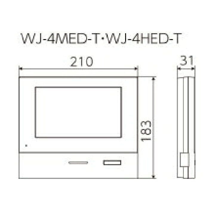 アイホン WJ-4MED-T ROCOタッチ7 モニター付親機