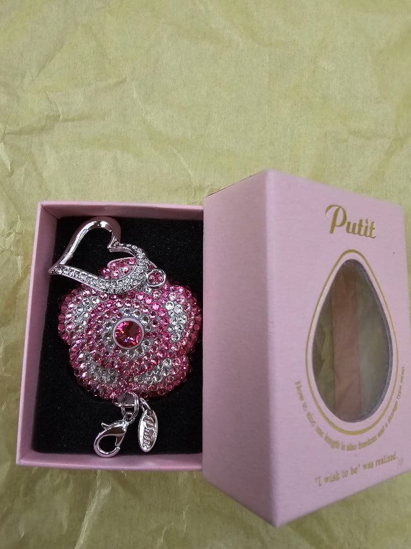 デコプティ　お花型ネックストラップ　ローズ