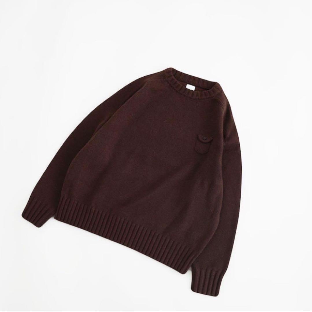 休日と詩 休日のスモールポケットニット