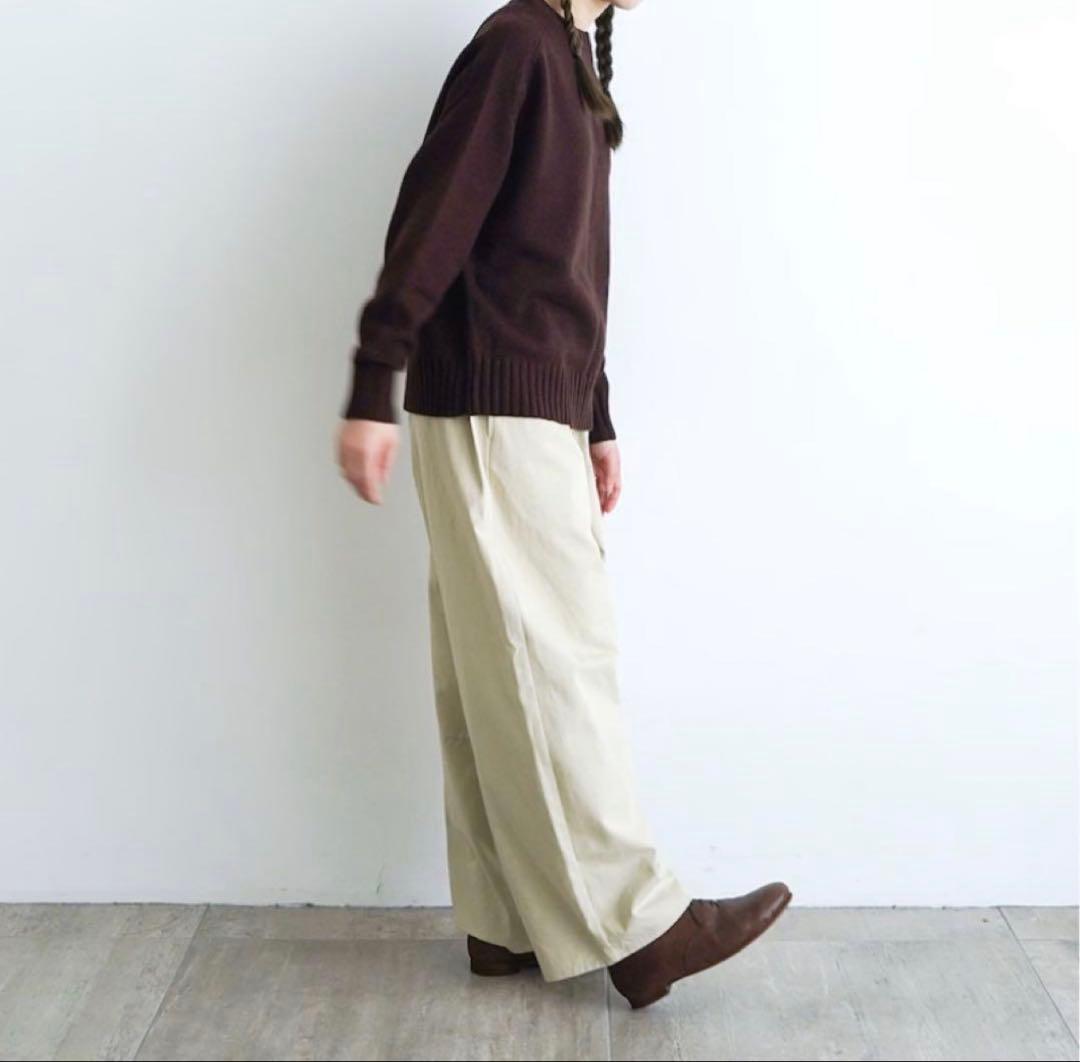 休日と詩 休日のスモールポケットニット