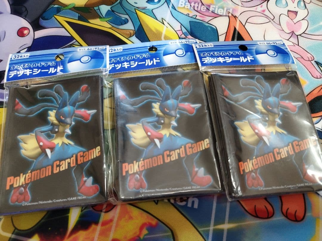 匿名配送無料　新品未開封品2014年発売メガルカリオex　デッキシールド96枚