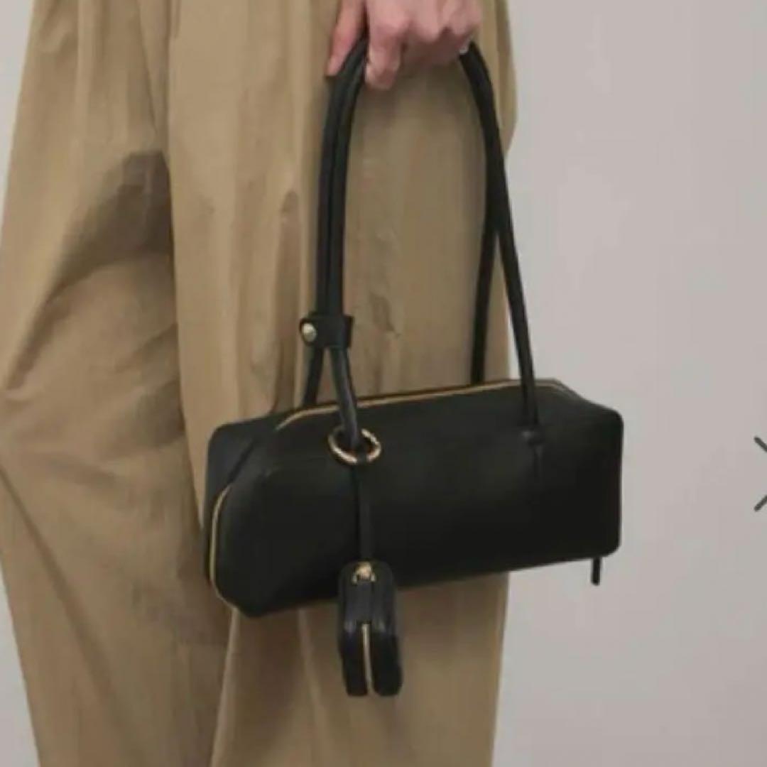 【SALONadametrope'】ミニポーチ付きスプリットレザーワイドバッグ