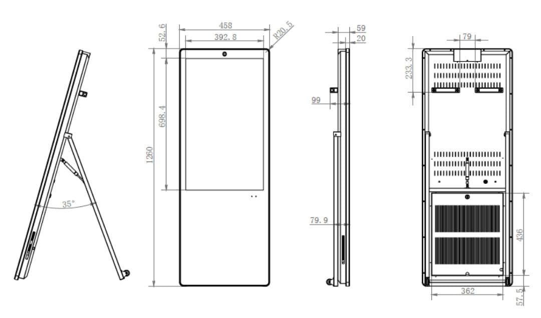 impactTV NPT32 32インチディスプレイ 本体