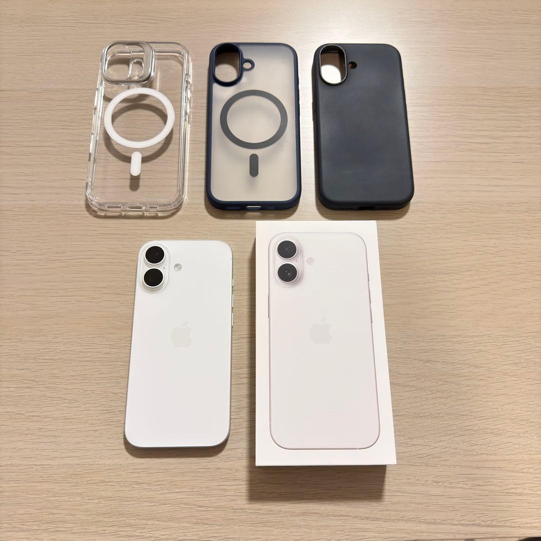 iPhone17 256GB ホワイト ケース3種付き