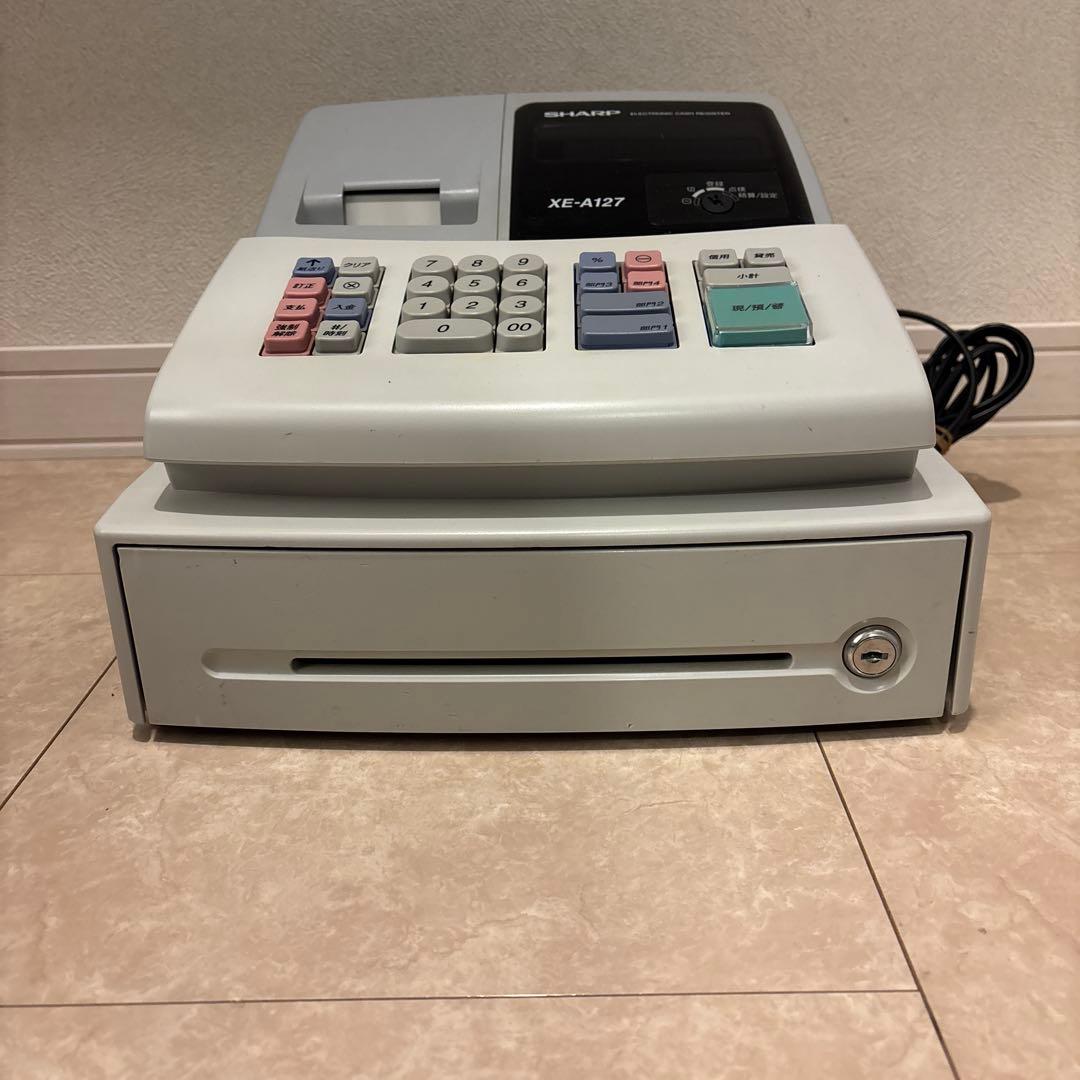 シャープ　レジスター　XE A127　簡単便利特殊　新品インキローラー付き