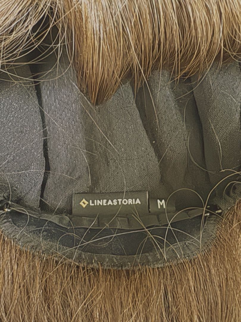 人毛100%フルウィッグ　リネアストリア チョコブラウン ストレートロング