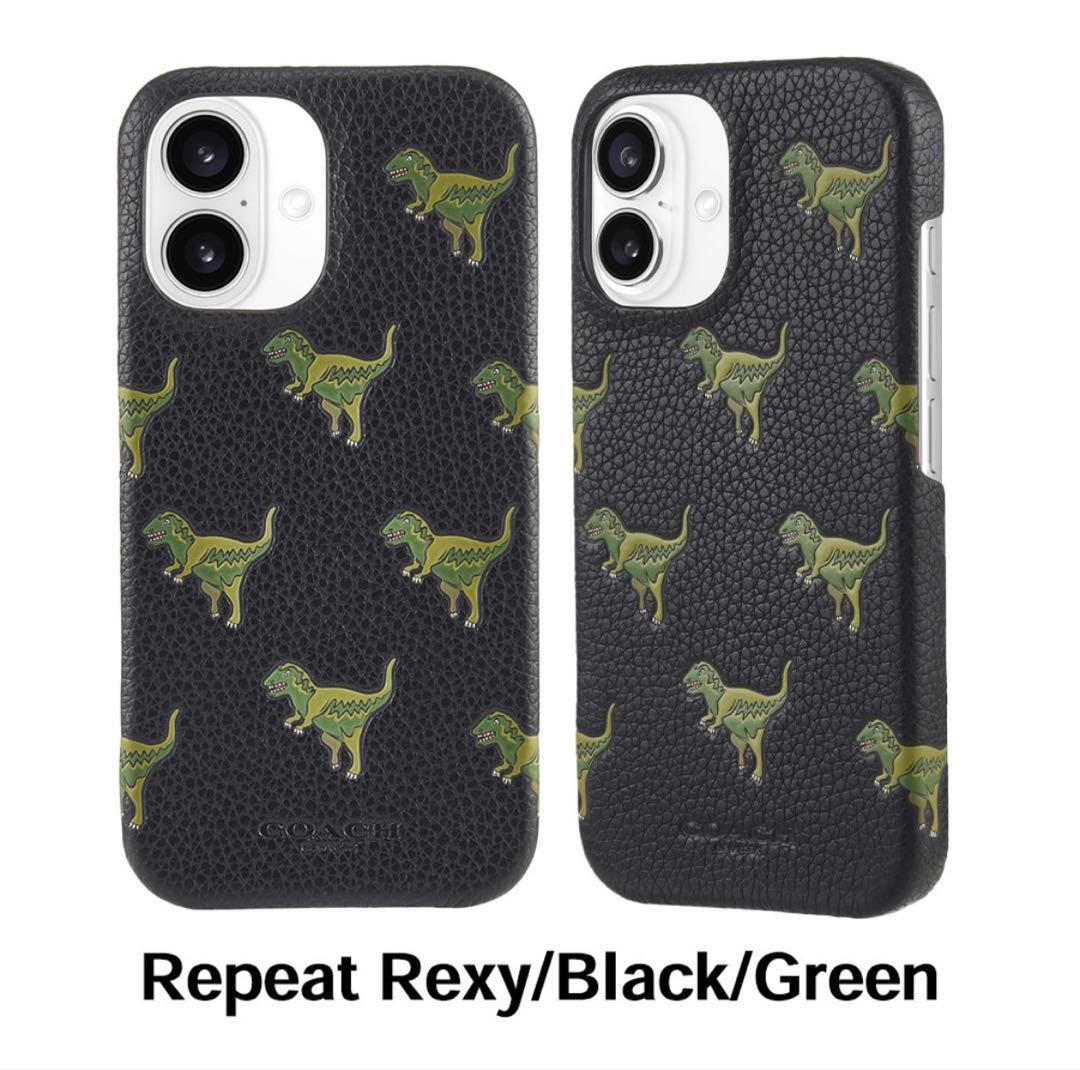 iPhone16 COACH コーチ　スマホケース 恐竜 新品　レキシー