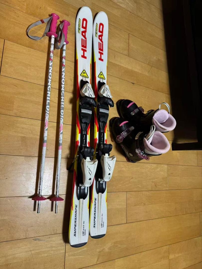 HEAD スキー板 セット　キッズ ジュニア 107cm ブーツ20センチ