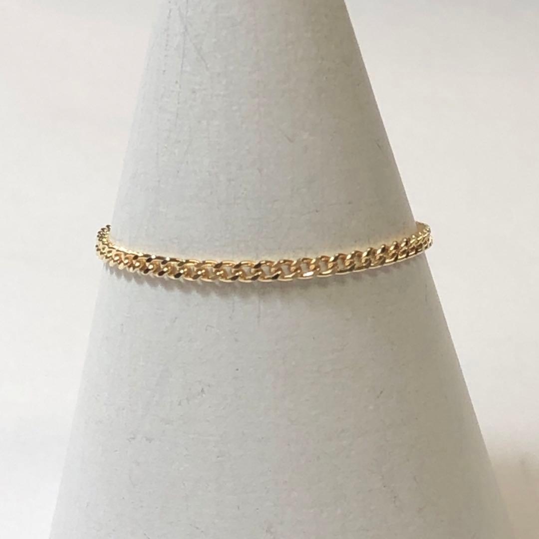 ペコ　18号　K18 1.2ミリ幅 喜平 チェーンリング 18金