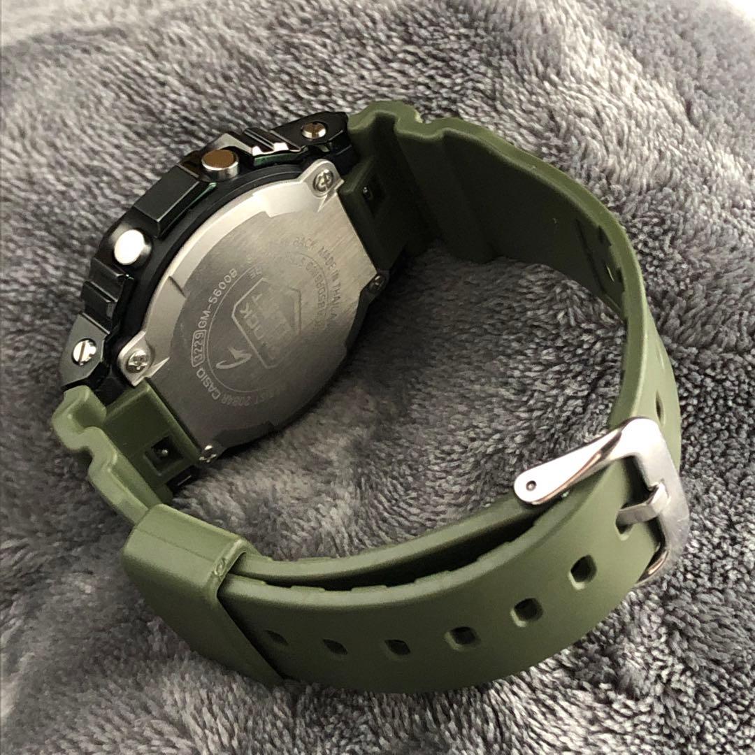 メタル×ミリタリー［良品きれい］GM-5600B カーキグリーン G-SHOCK