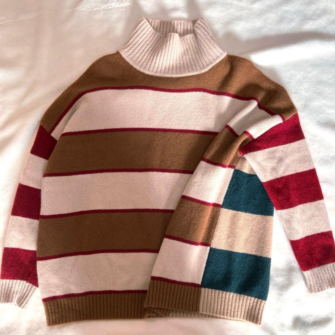 WEEKENDMaxMara 洗える　ウール１００%ボーダーニット