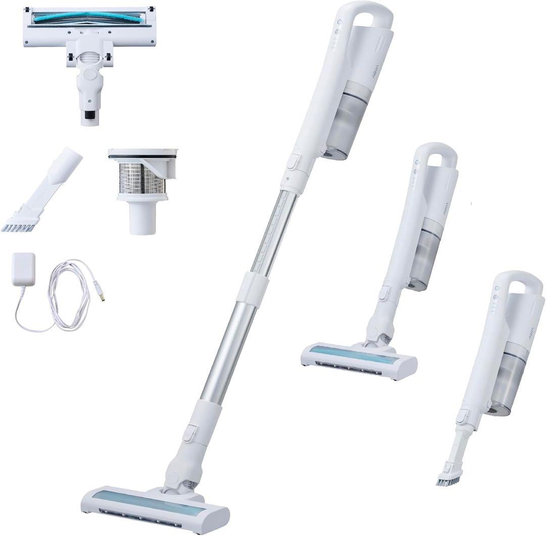 アクア (AQUA)掃除機 のび~る スティッククリーナー コードレス/自走式/