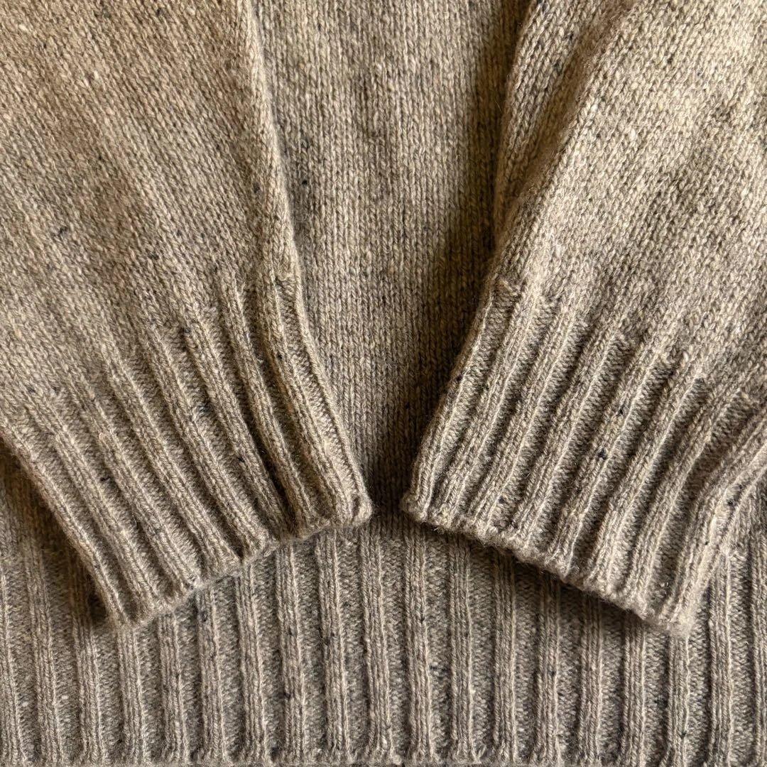 【美品】Drumohr タートルネックニット カシミヤ ベージュ XLメンズ