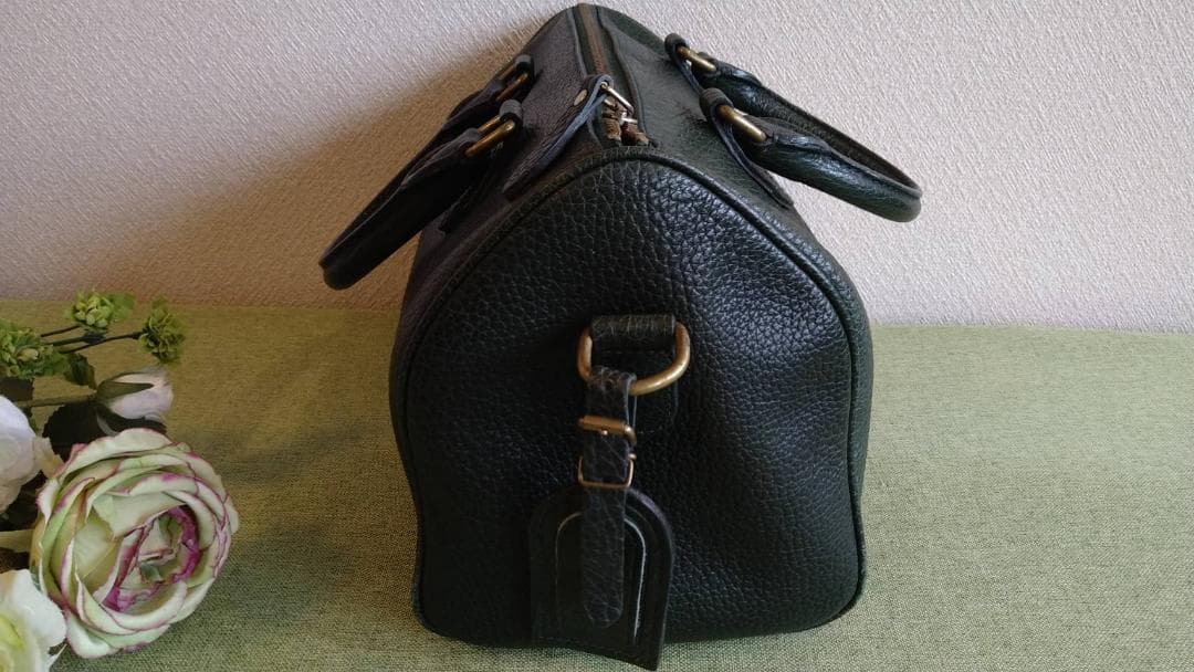 未使用 Ralph Lauren ラルフローレン ミニボストンバッグ グリーン