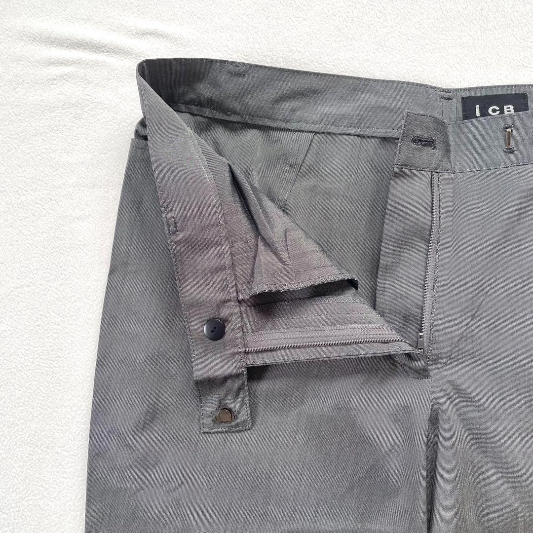 極美品・大きいサイズ✨ICB ノーカラー パンツ スーツ セットアップ シルク
