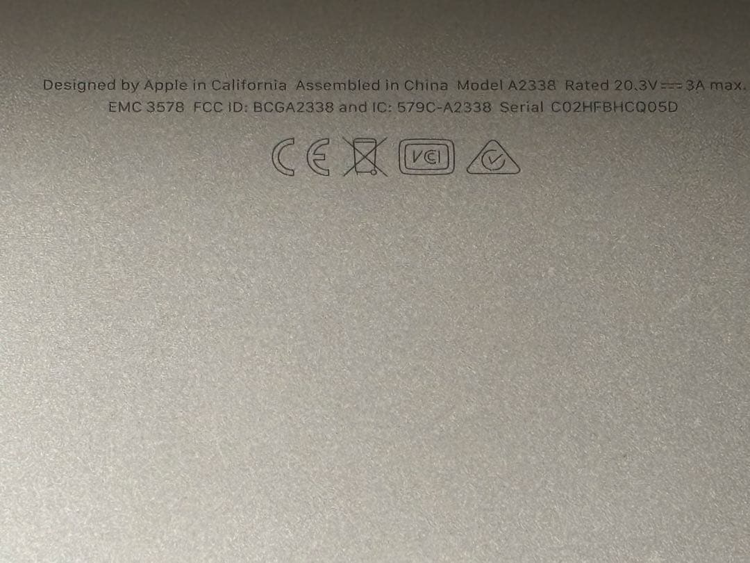 MacBook M1 13インチ