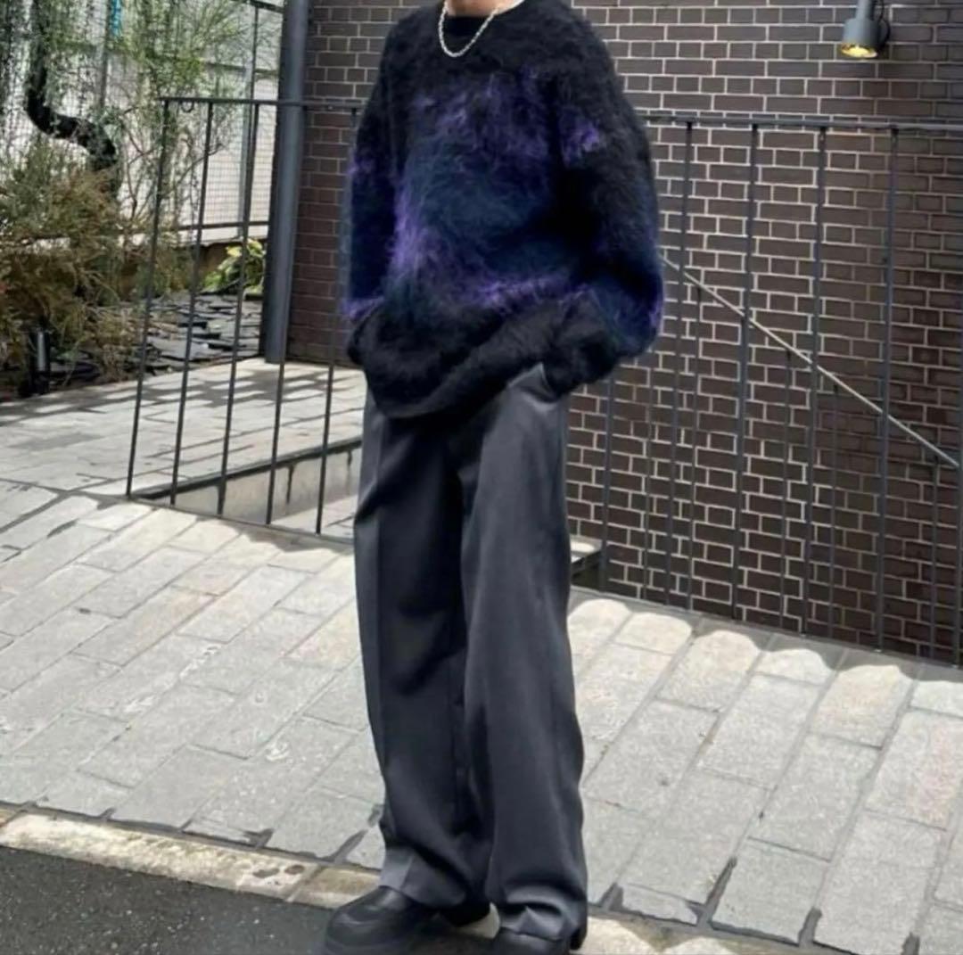 完売品　Luis グラデーションシャギークルーネックニット