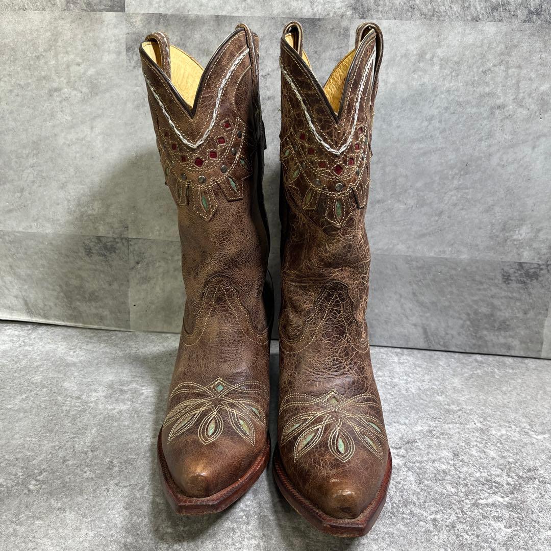 Tony Lama トニーラマ　ウエスタンブーツ　8B　本革 24.5cm相当