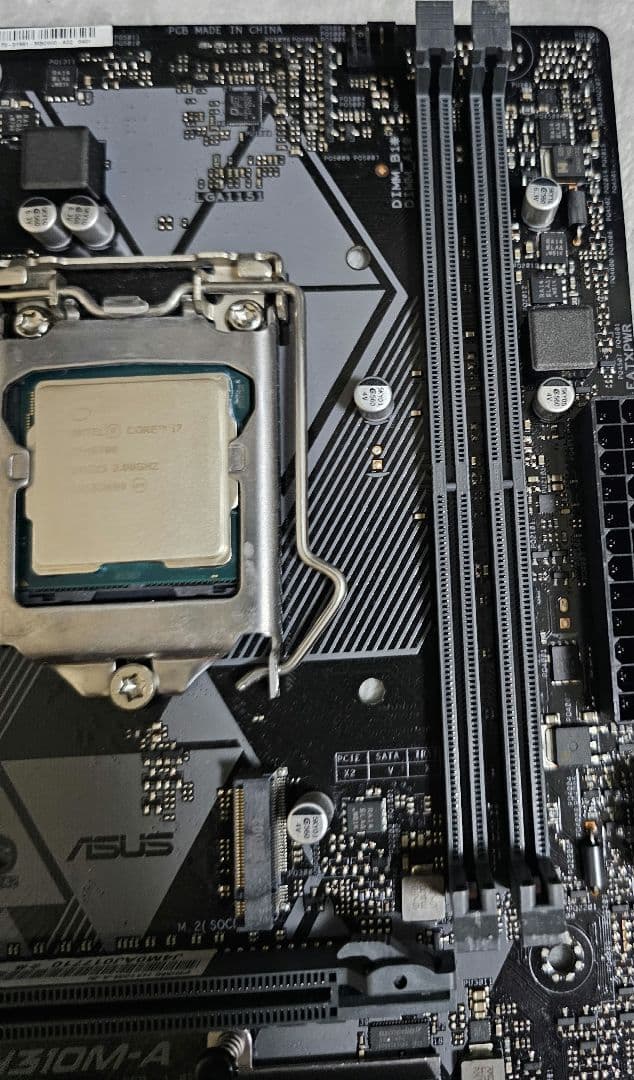 i7 9700 無印　h310m マザーボードセット バックパネル欠品