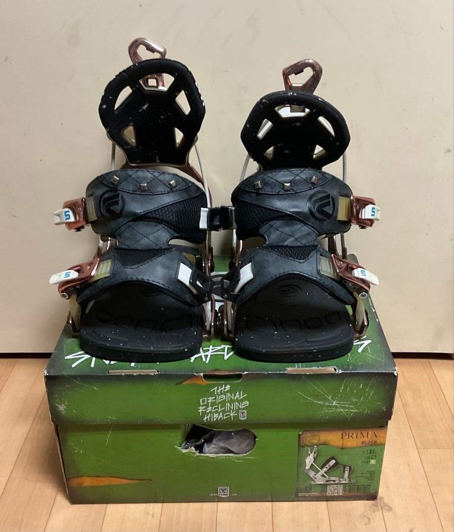 FLOW PRIMA ビンディング Mサイズ　ブラック/ピンクゴールド/ホワイト