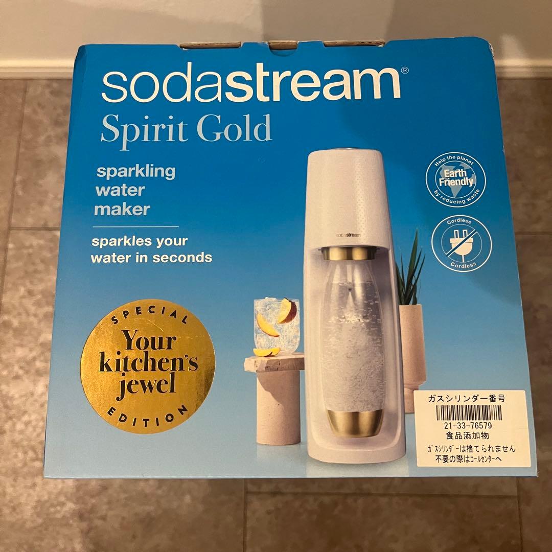 【限定デザイン】sodastream Spirit Gold 炭酸水メーカー