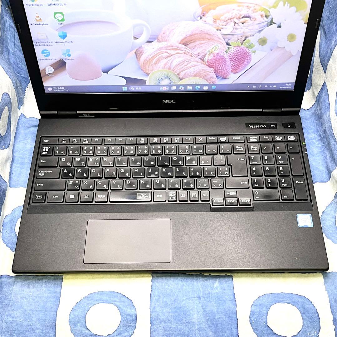 第8世代♡快適SSD +HDD☆マットな黒ノートパソコン♪カメラ付き！Win11