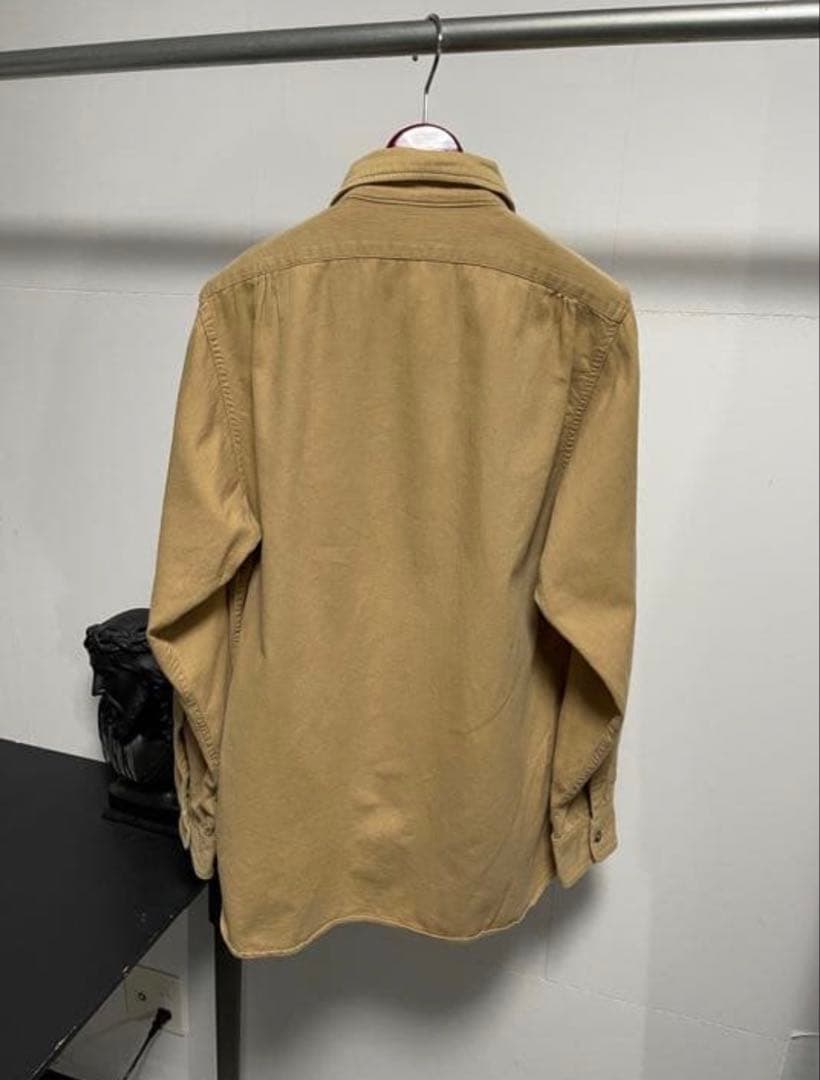 atlast&co butcher products オープンカラーワークシャツ