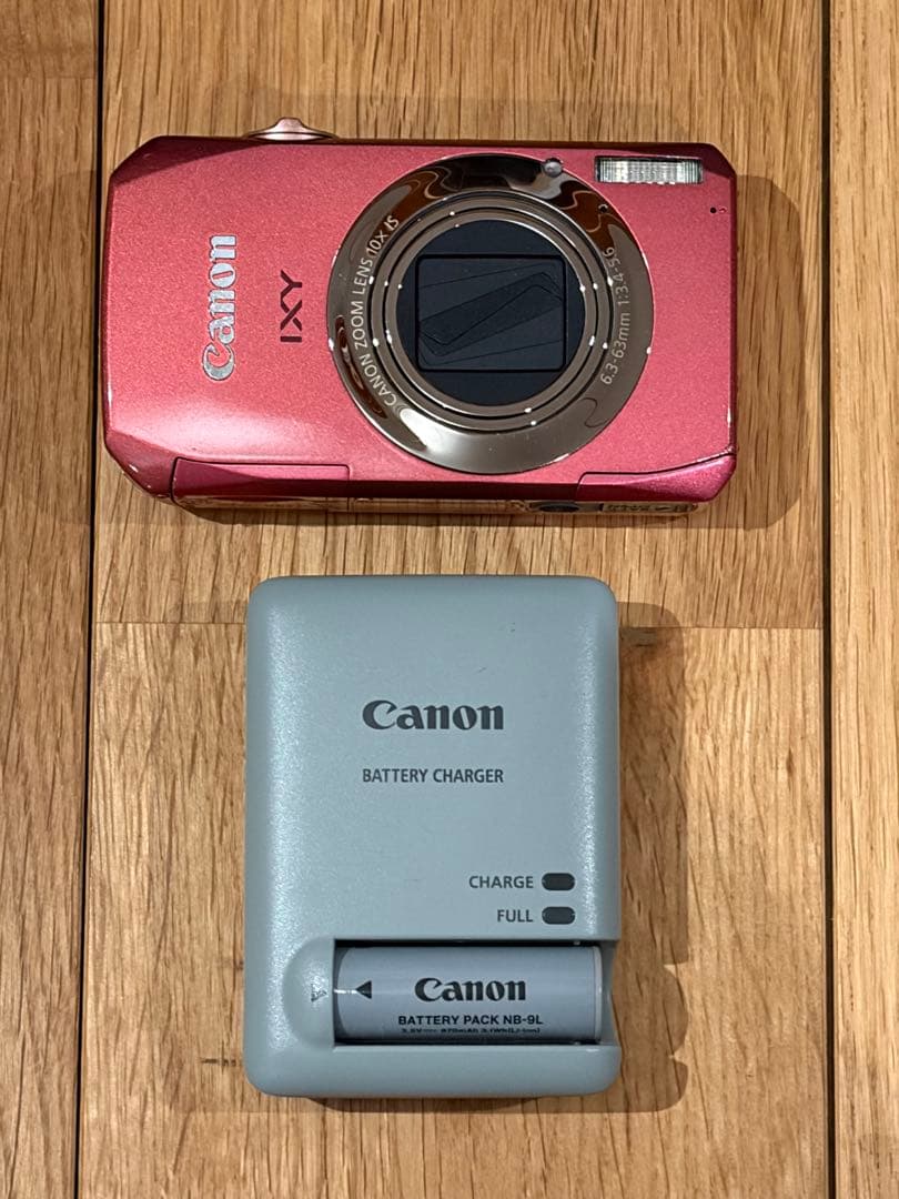 Canon デジタルカメラ ピンクIXY50S PC1561 ジャンク動作未確認