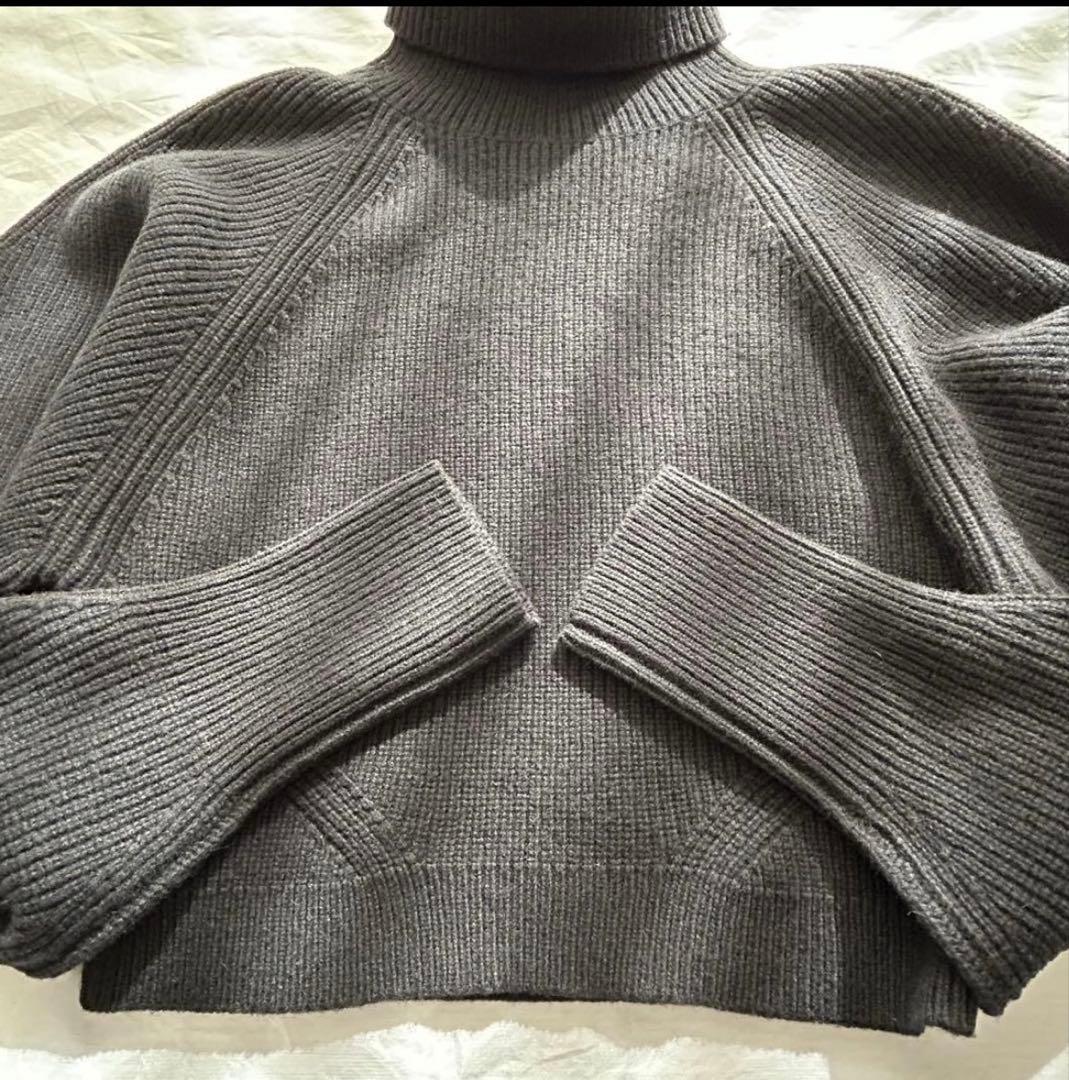 Cygne美品タートルニット コクーンスリーブ ブラック 黒