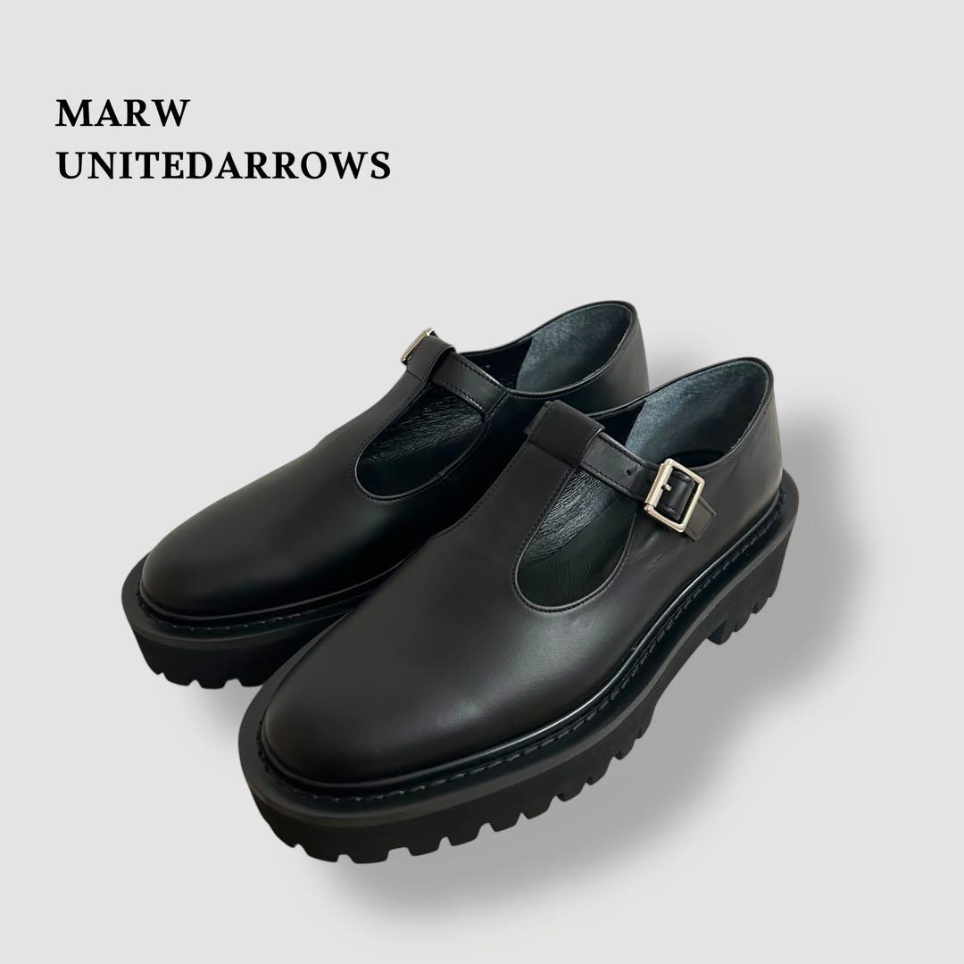 未使用✨MARW UNITED ARROWS Tストラップローファー 23.5
