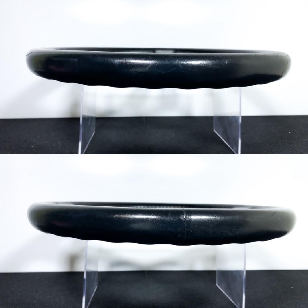 ナルディ クラシック ブラックレザー シルバースポーク 正規 FET 36φ