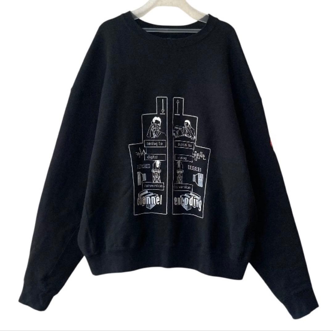 美品‼︎ C.E CAVEMPT スウェット トレーナー 刺繍 プリント ブラック